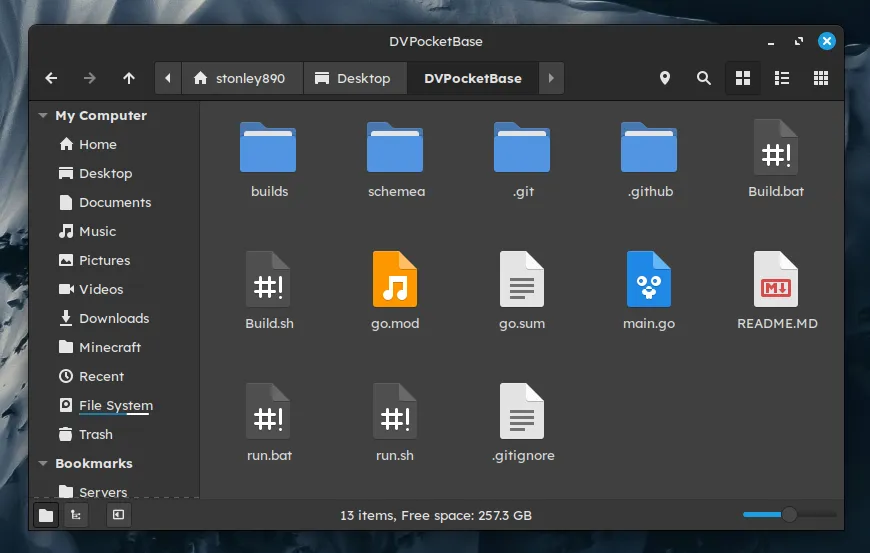 This is close to the default configuration, but it can be adapted to your workflow.